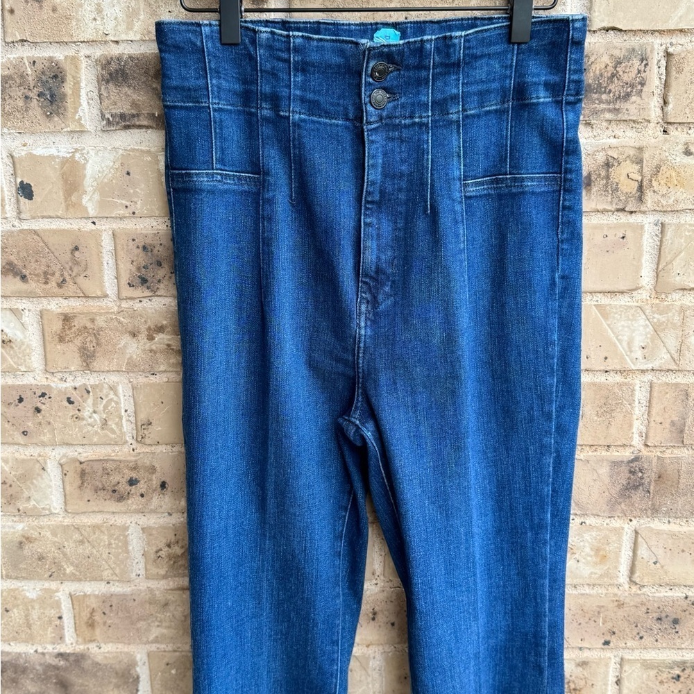 We The Free Jayde Flare Jeans Sz 31 Night Sky - Picture 4 of 16